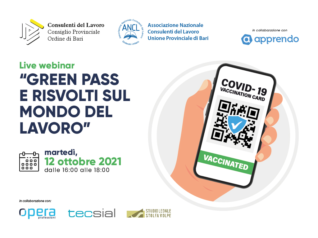 Green pass e risvolti sul mondo del lavoro