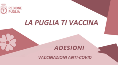 La “Puglia ti vaccina”: da lunedì 29 marzo al via le adesioni a partire dai 79 anni su piattaforma web, numero verde e farmacup